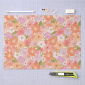 Retro Daisy Garden Seidenpapier (Handwerk)