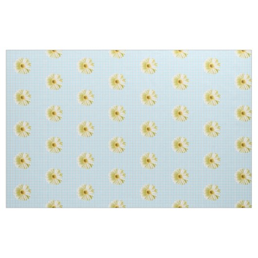 Retro Daisy Gingham Pattern Stoff (Fat Quarter (45,7 x 55,9 cm))