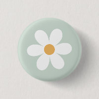 Retro daisy green boho