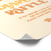 Retro daisy groovbaby Diaper Tombola Poster (Ecke)