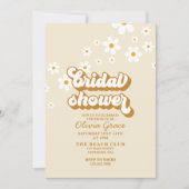 Retro Daisy Groovy Brautdusche Einladung (Vorderseite)