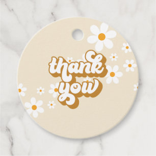 Retro Daisy Groovy Brautparty Geschenkanhänger