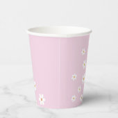 Retro Daisy Groovy lilac Paper Cups Pappbecher (Rechts)
