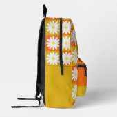 Retro Daisy Individuelle Name Groovy Checkerboard Bedruckter Rucksack (Links)
