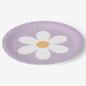 Retro Daisy lila Paper Teller (Schrägansicht)