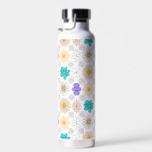 Retro Daisy Muster Simple.01. Kein BG Trinkflasche (Rechts)