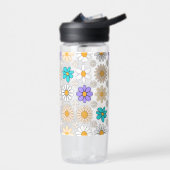 Retro Daisy Muster Simple.01. Kein BG Trinkflasche (Links)