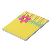 Retro Daisy Notepad Notizblock (Rotiert)