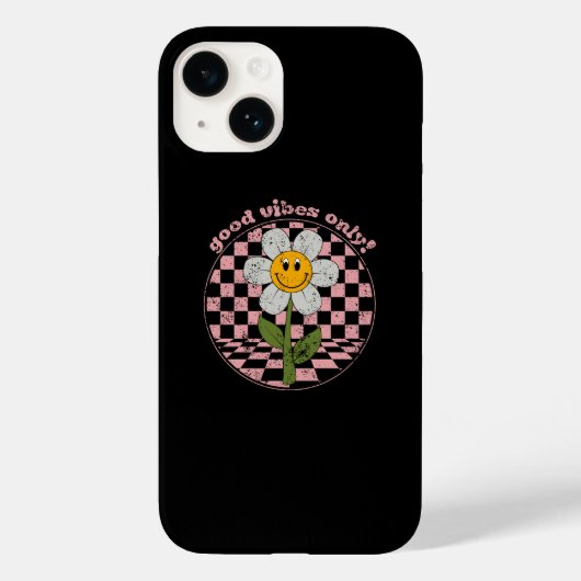Retro Daisy | Nur gute Vibes Case-Mate iPhone Hülle (Rückseite)