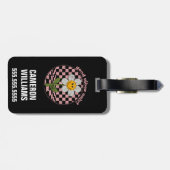 Retro Daisy | Nur gute Vibes Gepäckanhänger (Rückseite horizontal)