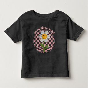 Retro Daisy   Nur gute Vibes Kleinkind T-shirt