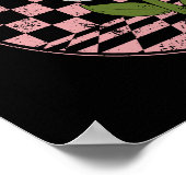 Retro Daisy | Nur gute Vibes Poster (Ecke)