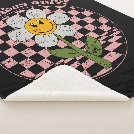 Retro Daisy | Nur gute Vibes Sherpadecke (3/4)