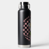 Retro Daisy | Nur gute Vibes Trinkflasche (Vorderseite)