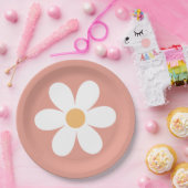 Retro Daisy Papierschüsseln Pappteller (Party)