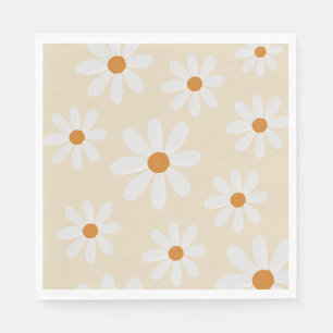 Retro Daisy Party Napkin Serviette