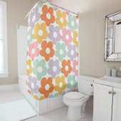 Retro Daisy Pattern Dream #1 #decor #art Duschvorhang (Beispiel)