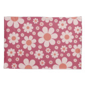 Retro Daisy Pattern Kissenbezug (Rückseite)
