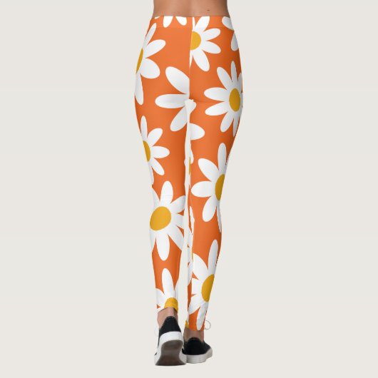 Retro Daisy Pattern Leggings (Rückseite)