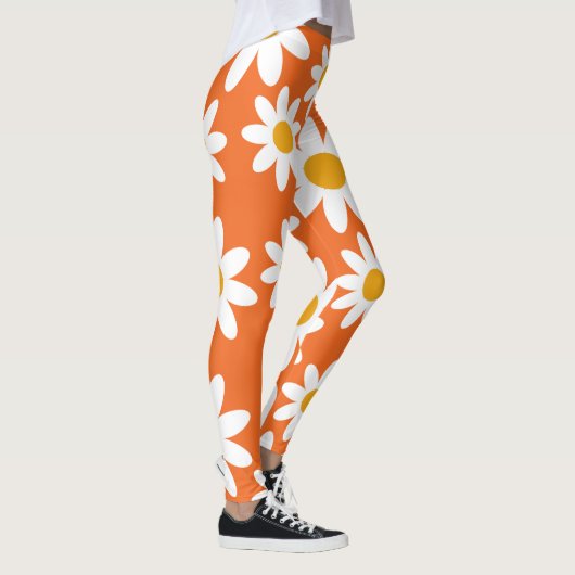 Retro Daisy Pattern Leggings (Rechts)