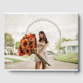 Retro Daisy Quinceanera Gästebuch (Rückseite)