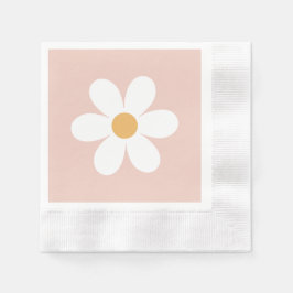 Retro daisy rosa boho serviette