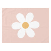 Retro daisy rosa boho tischdecke (Vorderseite (Horizontal))
