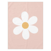 Retro daisy rosa boho tischdecke (Vorderseite)