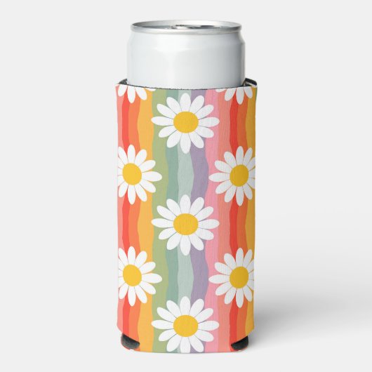 Retro Daisy Selters Dosenkühler (Seltzer Vorderseite)