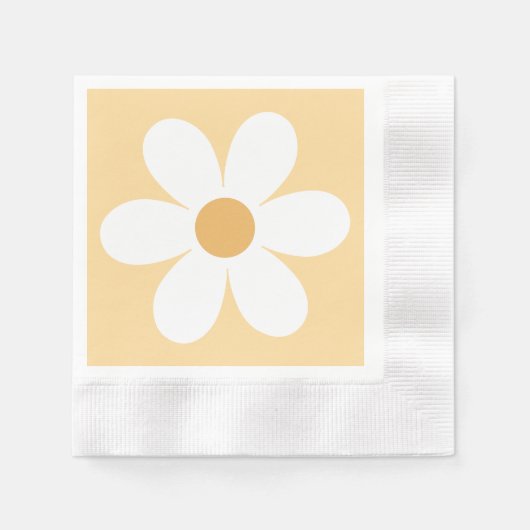 Retro daisy serviette (Vorderseite)
