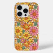 Retro Daisy Smile Pattern Case-Mate iPhone Hülle (Rückseite)