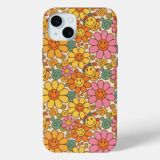Retro Daisy Smile Pattern Case-Mate iPhone Hülle