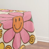 Retro Daisy Smile Pattern Tischdecke (Beispiel)