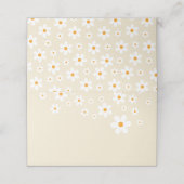 Retro Daisy Tan Platzkarte (Außenseite Aufgefaltet)