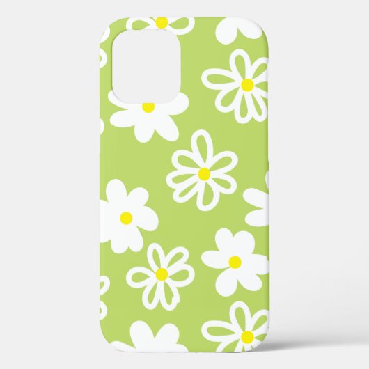 Retro Daisy Tough Case-Mate iPhone Case (Rückseite)