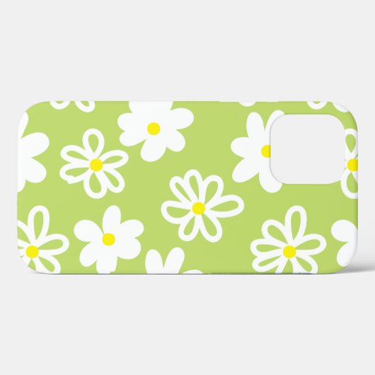 Retro Daisy Tough Case-Mate iPhone Case (Rückseite (Horizontal))