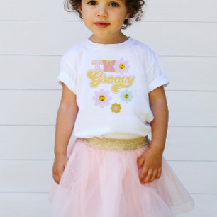Retro Daisy Two Groovy 2. Geburtstags-T-Shirt Kleinkind T-shirt