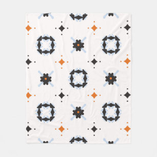 Retro Daisy Vintages Muster Handgezogenes Muster, Fleecedecke