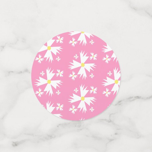 Retro Daisy Way Two Groovy Rainbow Party Konfetti (Klein Vorderseite)