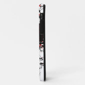 Retro Damask Muster mit Monogram Letter N Case-Mate iPhone Hülle (Hinten/Links)