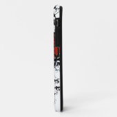 Retro-Damask-Muster mit Monogramm Buchstabe R Case-Mate iPhone Hülle (Hinten/Links)