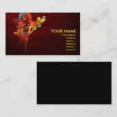 Retro Dame Visitenkarte (Vorne/Hinten)