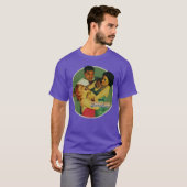 Retro-Damen-Ringen vintage T-Shirt (Vorne ganz)