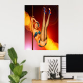 Retro Dance Entertainer Poster (Heimbüro)