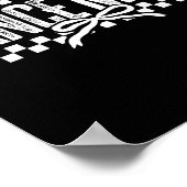 Retro Dance Mama Coquette Bow Checkered Dance Mama Poster (Ecke)