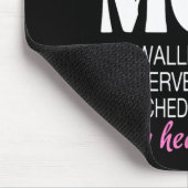 Retro Dance Mama Funny Dancing Mama of a Dancer Mo Mousepad (Ecke)