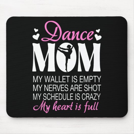 Retro Dance Mama Funny Dancing Mama of a Dancer Mo Mousepad (Vorne)