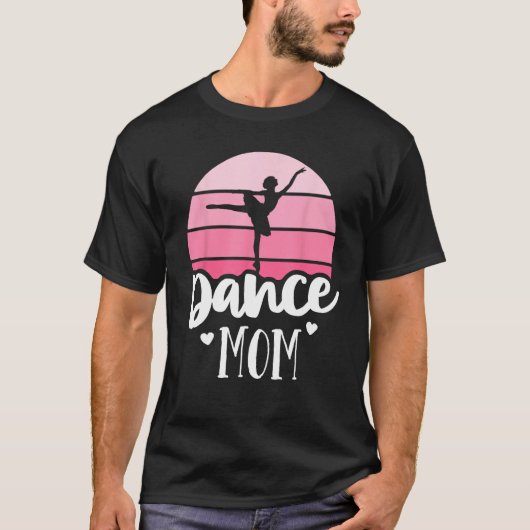 Retro Dance Mama Vintag Pink Ballerina Shirt Balle (Vorderseite)