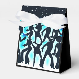 Retro Dance Party Aquamarin Zelt Geschenkschachtel