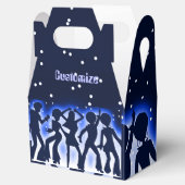 Retro Dance Party Blue Gable Geschenkschachtel (Geöffnet)